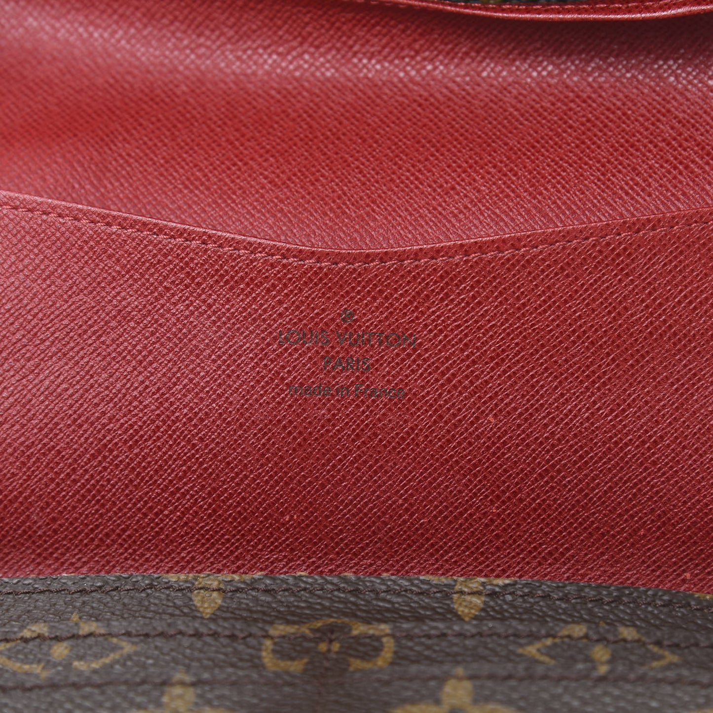 Monogram Josephine Wallet Red