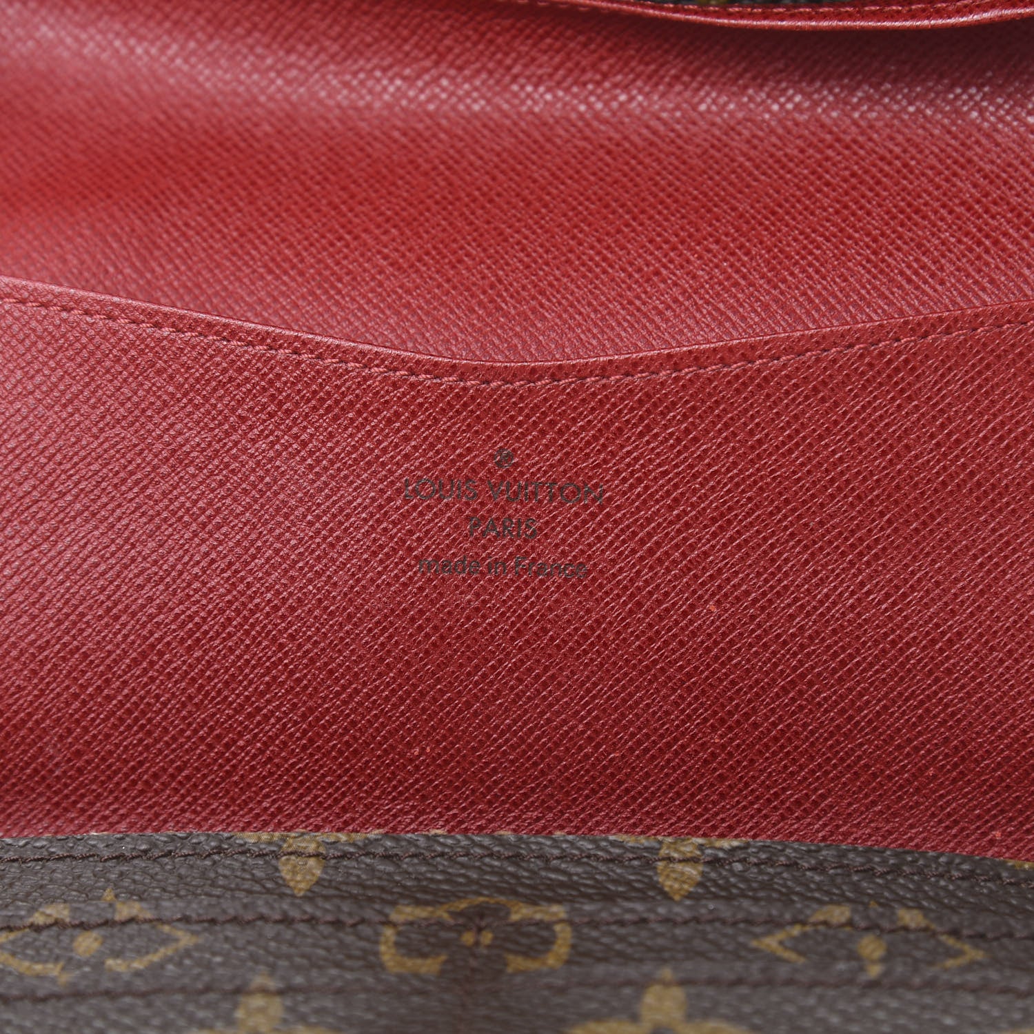Louis Vuitton Monogram Josephine Wallet Red 6 of 13
