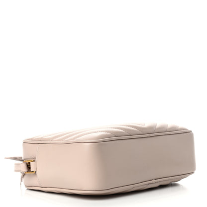 Saint Laurent Calfskin Matelasse Monogram Lou Camera Bag Marble 3 of 4