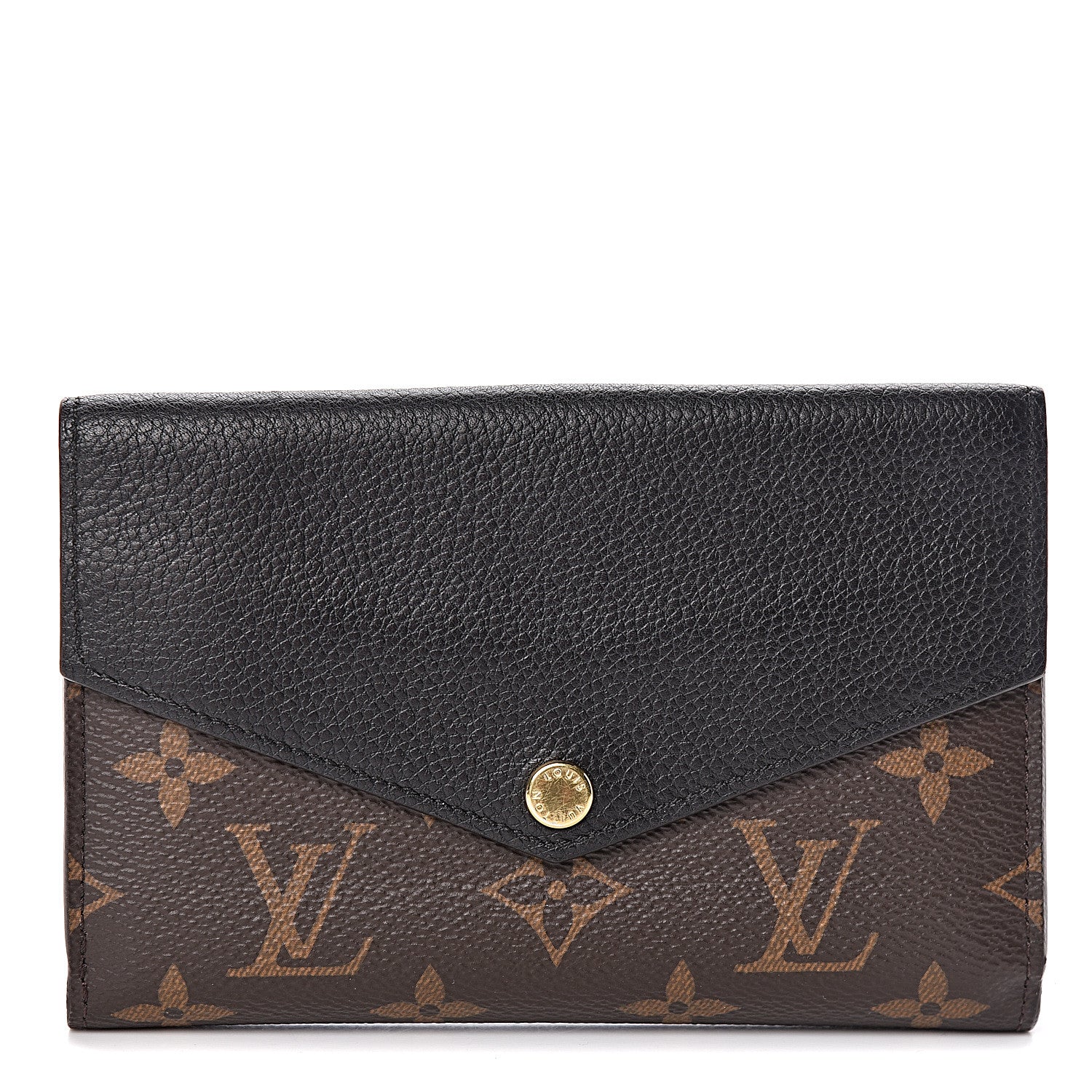 Louis Vuitton Monogram Pallas Compact Wallet Black 1 of 7
