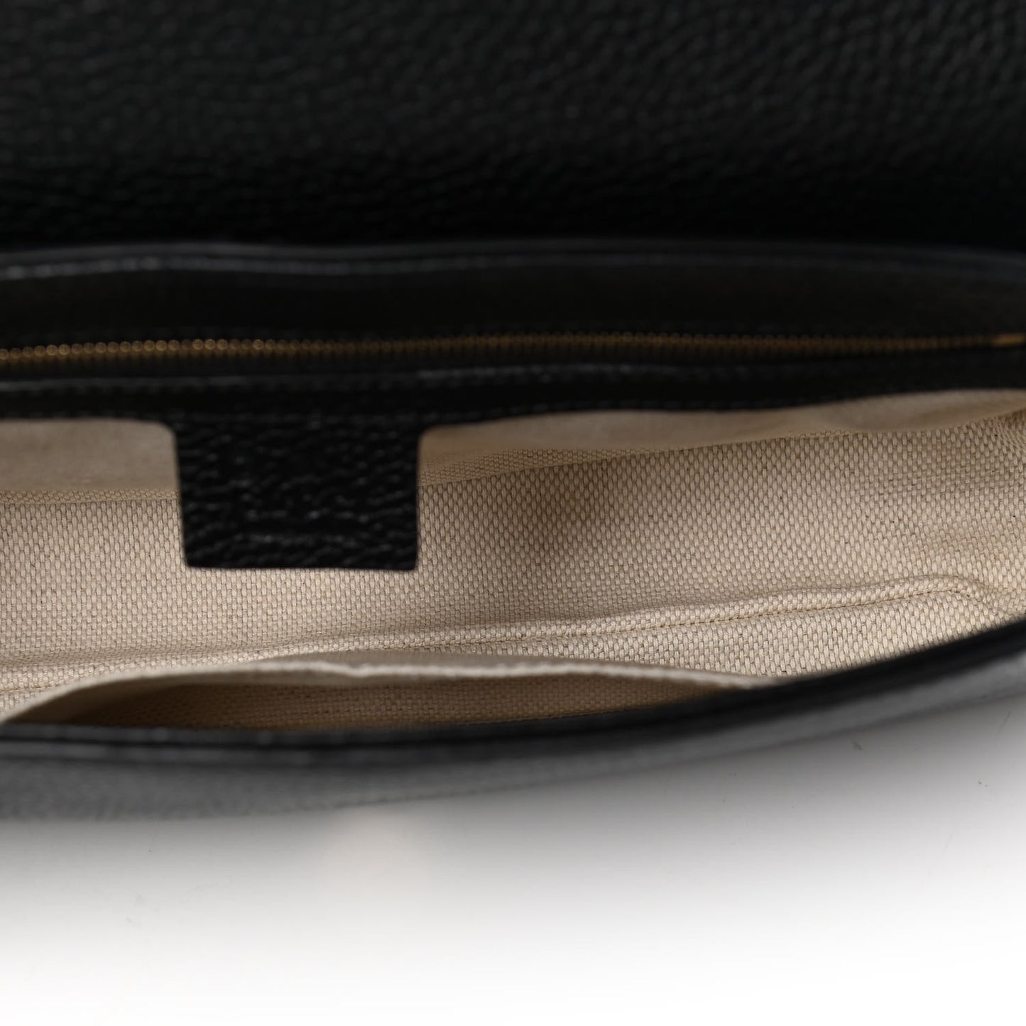 Pebbled Calfskin Medium Soho Flap Crossbody Black