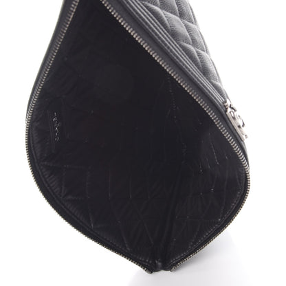 Chanel Caviar Quilted Medium Boy Cosmetic Case Black 5 of 8