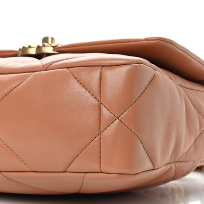 Chanel Lambskin Quilted Medium Chanel 19 Flap Brown 9 of 9