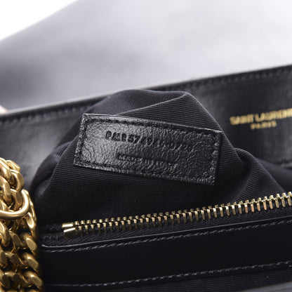 Saint Laurent Calfskin Y Quilted Monogram Medium Loulou Chain Satchel Black 5 of 8