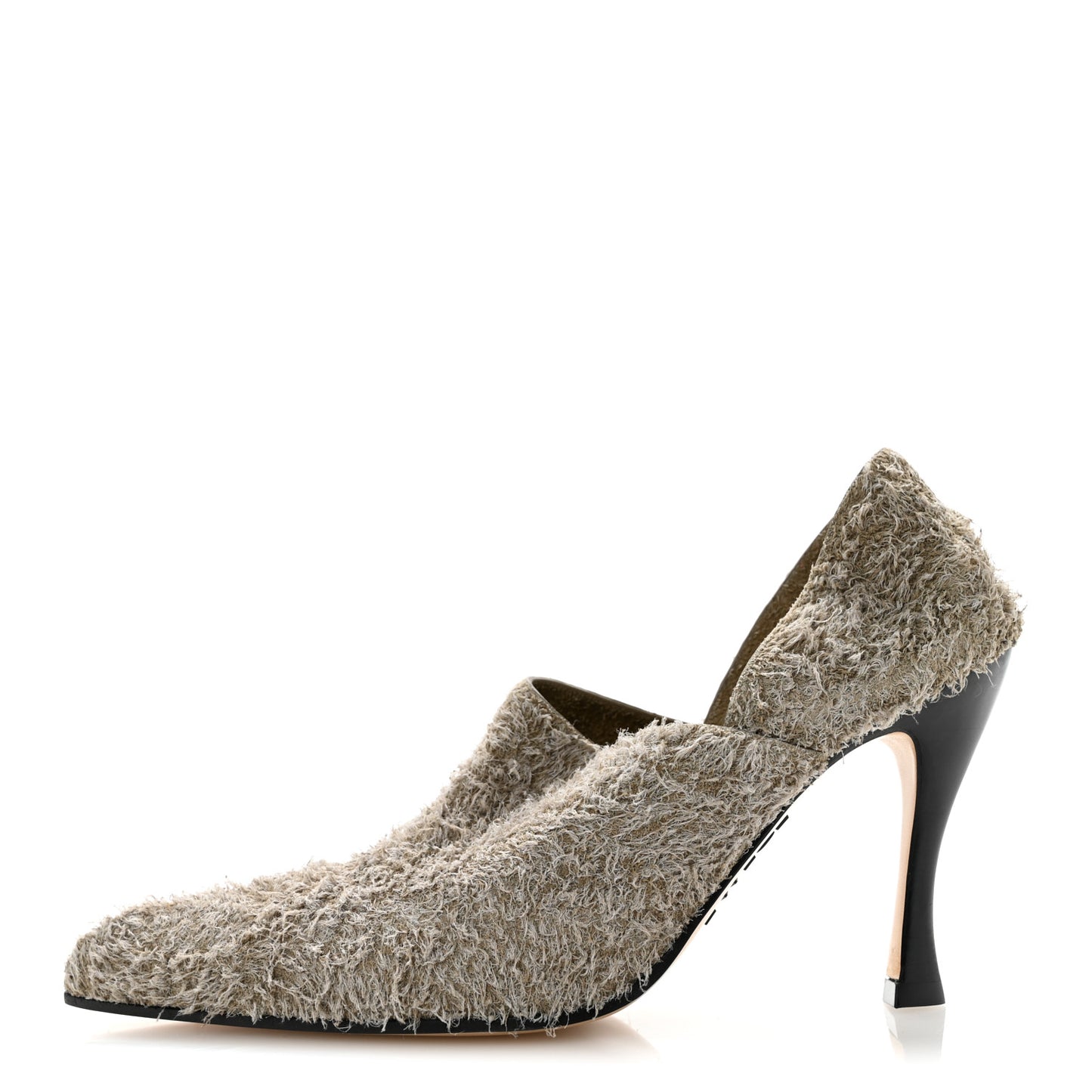 Brushed Suede Comic 90mm Pumps 39 Khaki Green