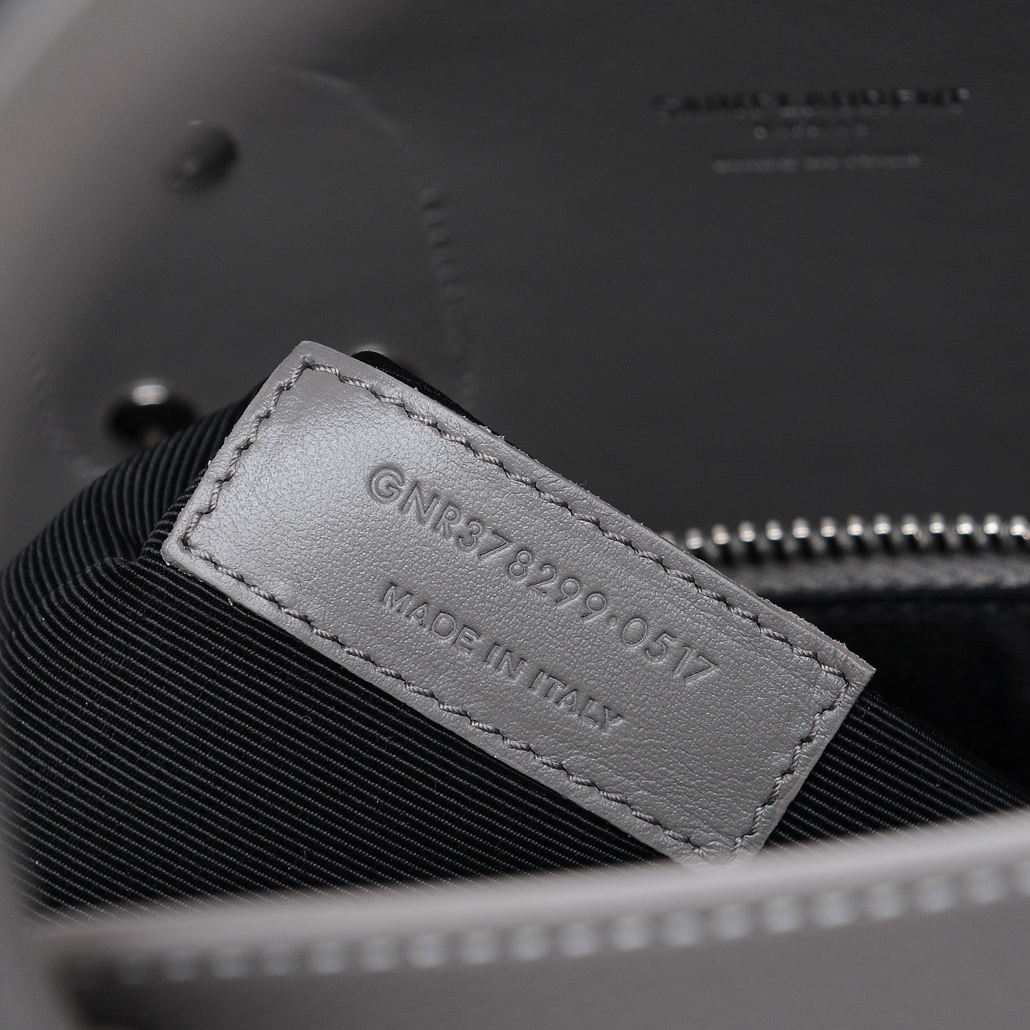 Saint Laurent Grained Calfskin Topstitch Small Sac De Jour Grey 8 of 8
