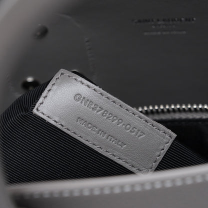 Saint Laurent Grained Calfskin Topstitch Small Sac De Jour Grey 8 of 8
