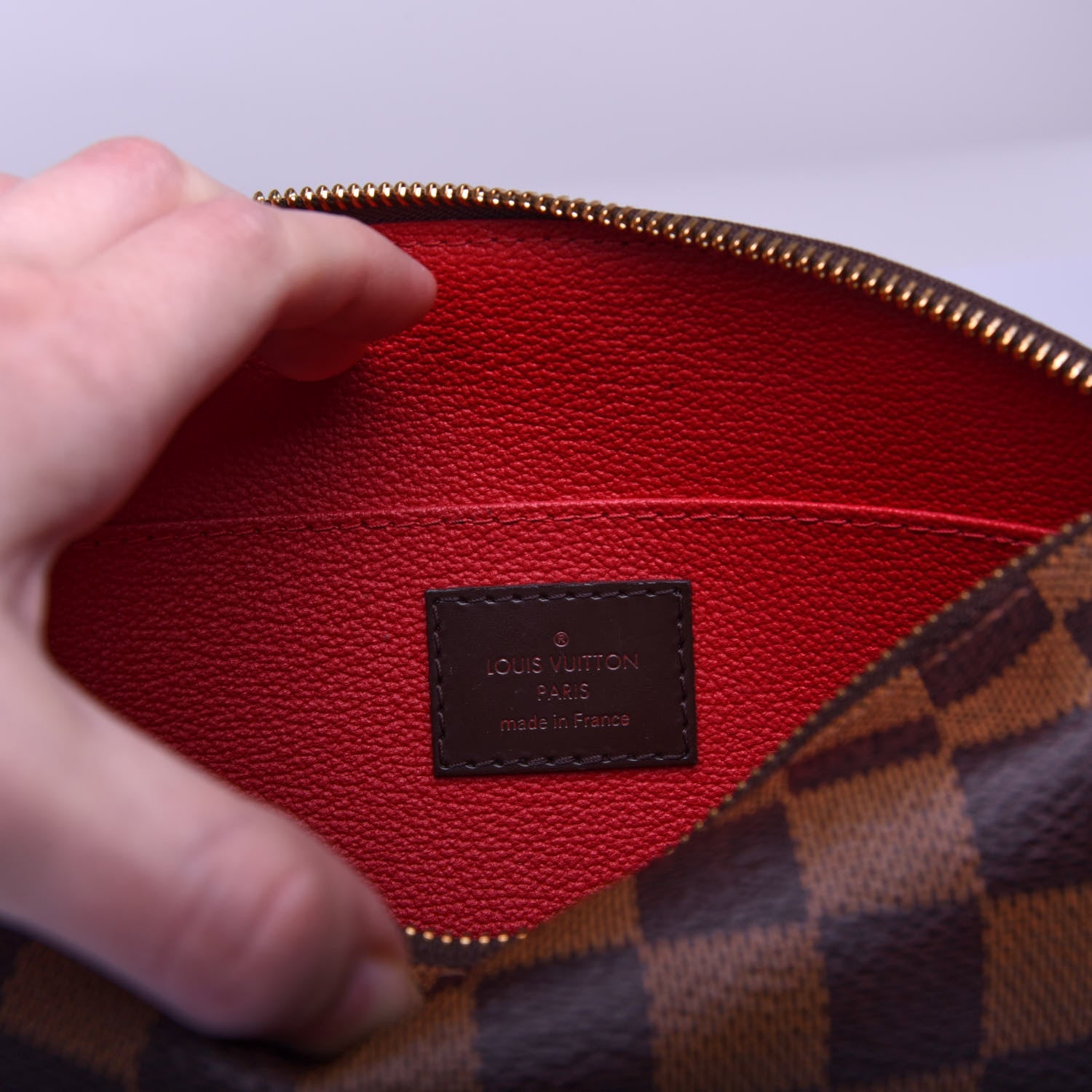 Louis Vuitton Damier Ebene Cosmetic Pouch GM 8 of 9