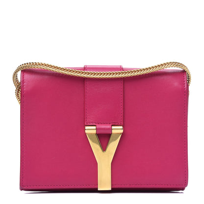 Saint Laurent Calfskin Small Classic Y Satchel Fuchsia 1 of 20