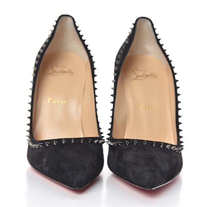 Christian Louboutin Veau Velours Anjalina 100 Pumps 38 Black 2 of 9