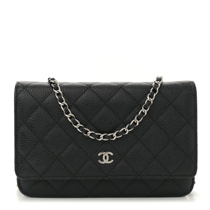 Chanel Caviar Quilted Wallet On Chain WOC Black 1 of 10
