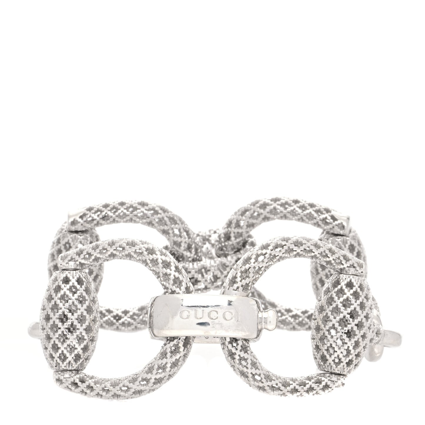 Sterling Silver Horsebit Diamantissima Bracelet