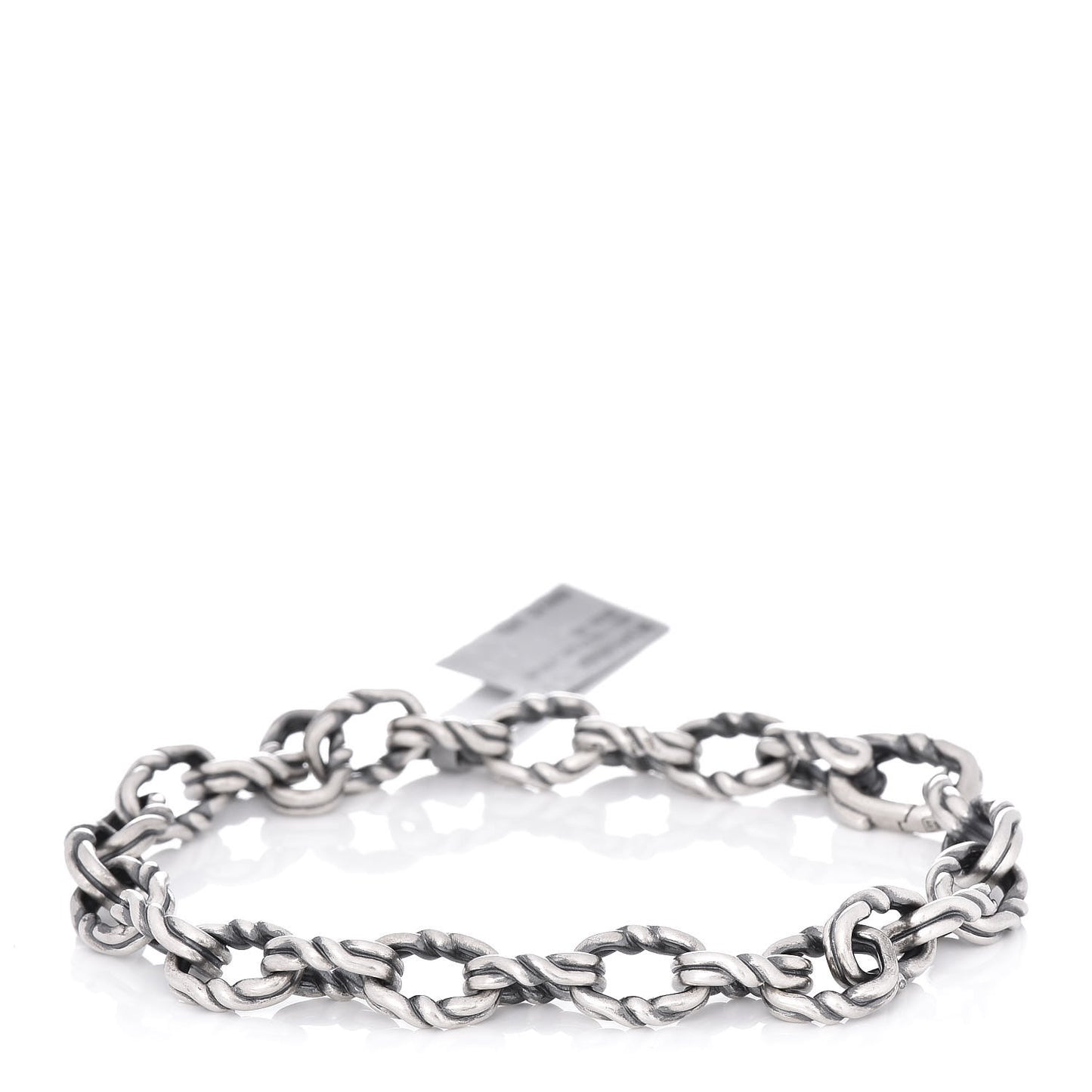 Sterling Silver 8mm Twist Link Chain Bracelet
