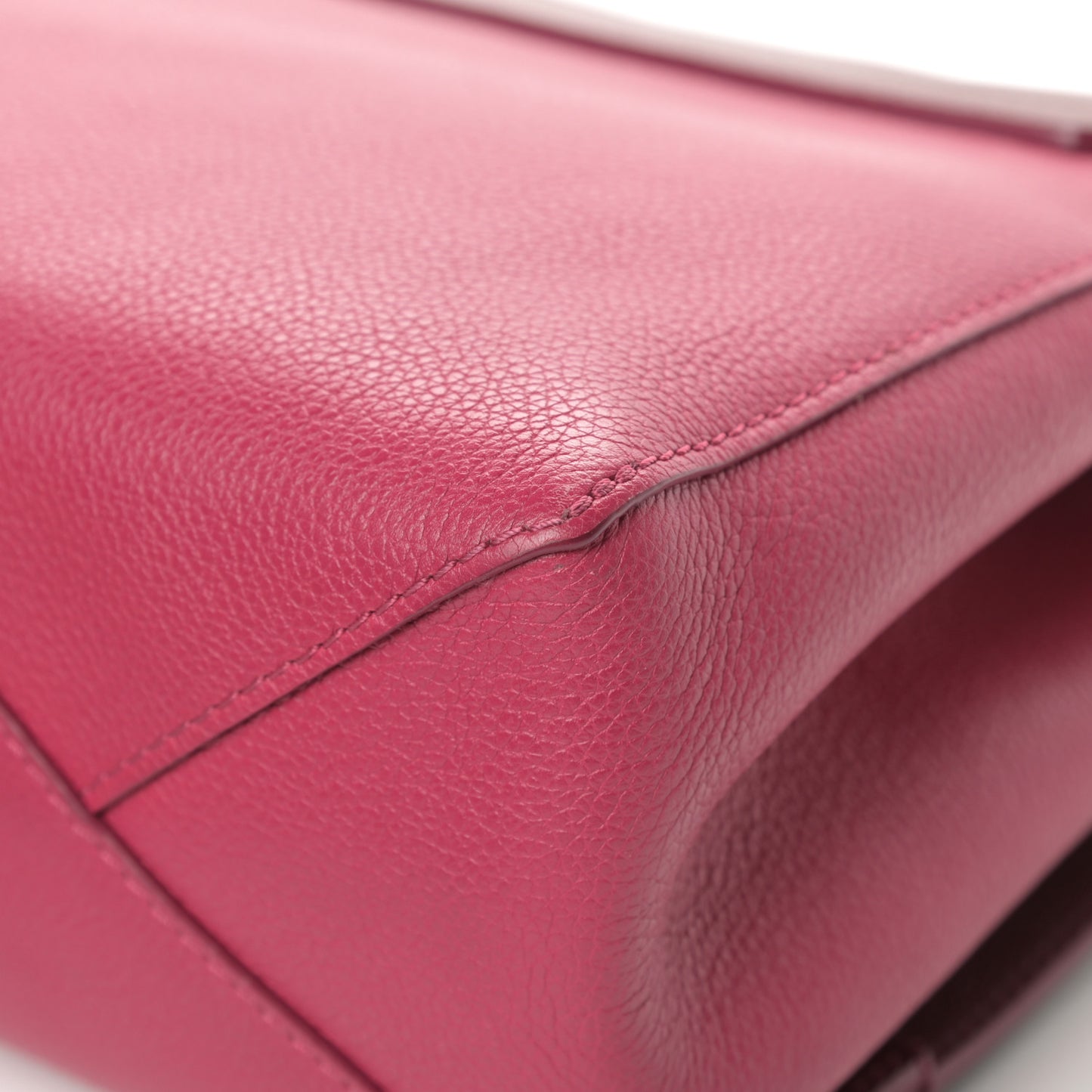 Calfskin Lockme II Top Handle Grenat Dahlia