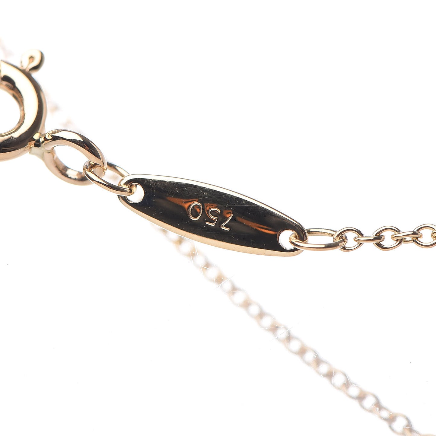 18K Yellow Gold Diamond .08ct Elsa Peretti Diamonds by the Yard Pendant Necklace