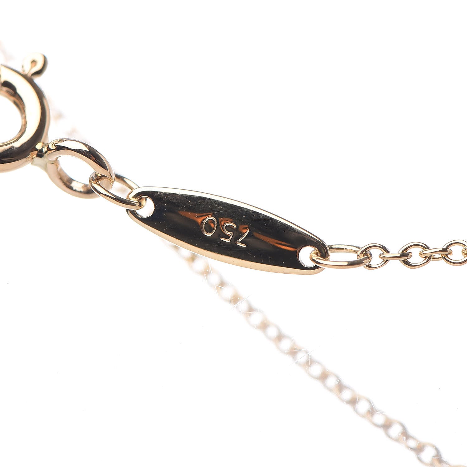 Tiffany 18K Yellow Gold Diamond .08ct Elsa Peretti Diamonds by the Yard Pendant Necklace 6 of 7