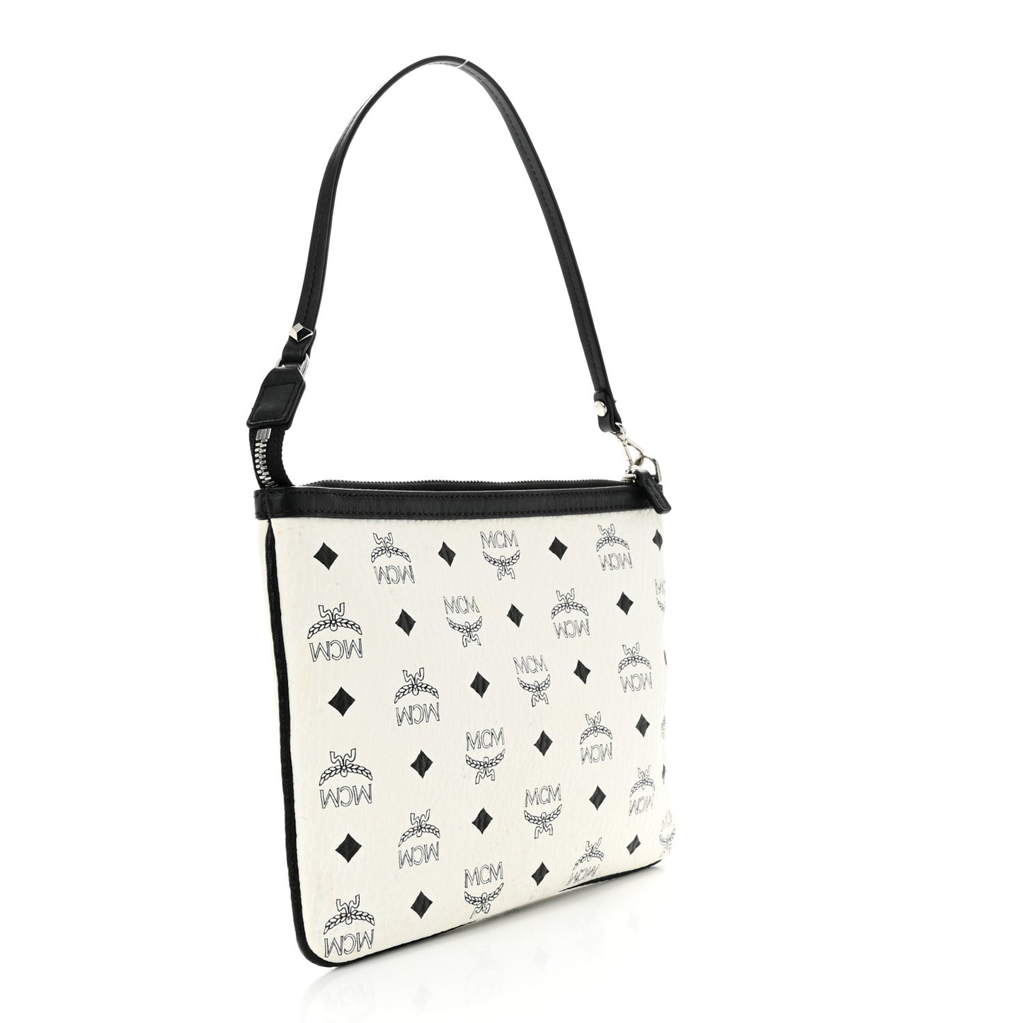Visetos Liz Shopper Tote Pouch White Black
