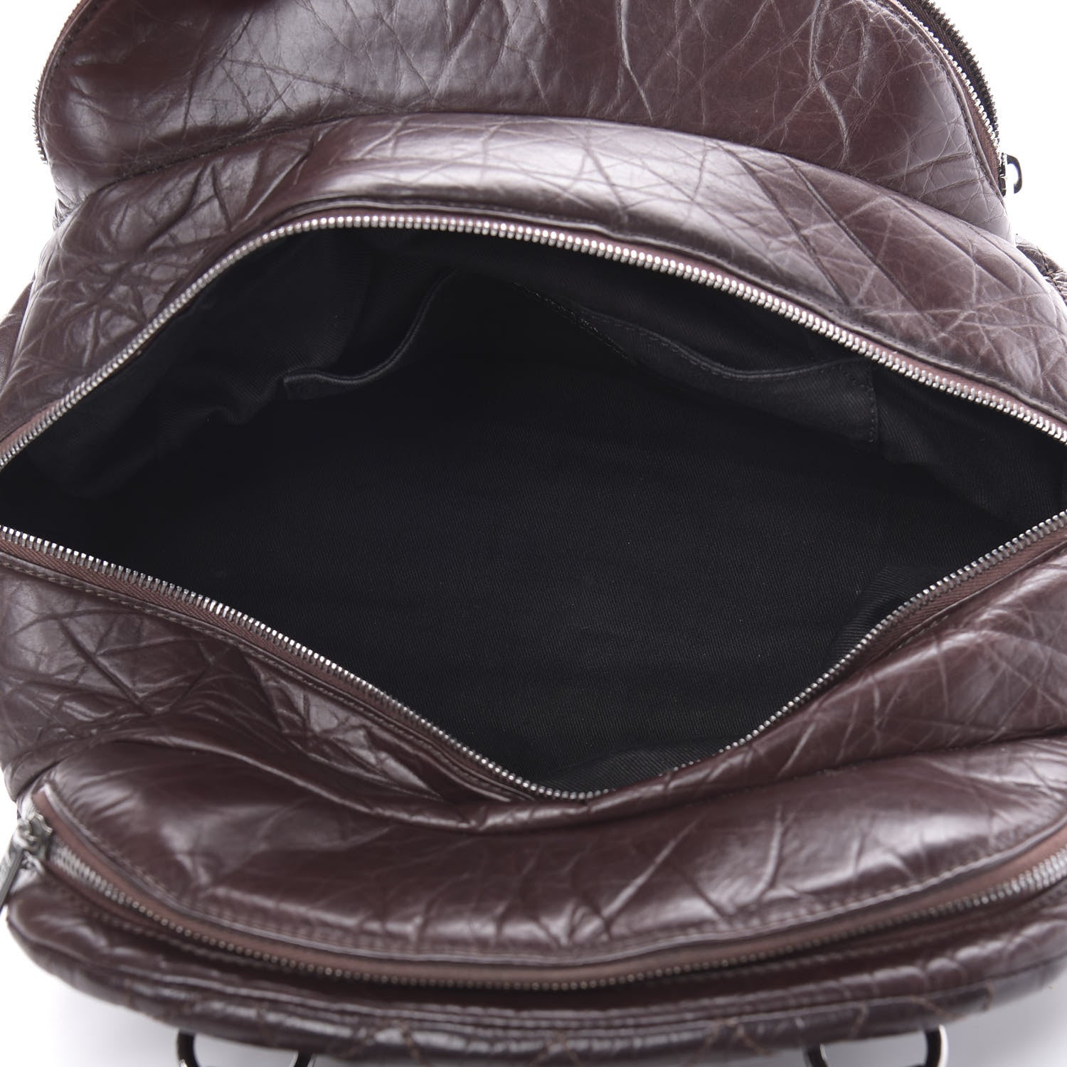 Chanel Distressed Lambskin Vintage Ligne Lady Braid Tote Brown 6 of 18