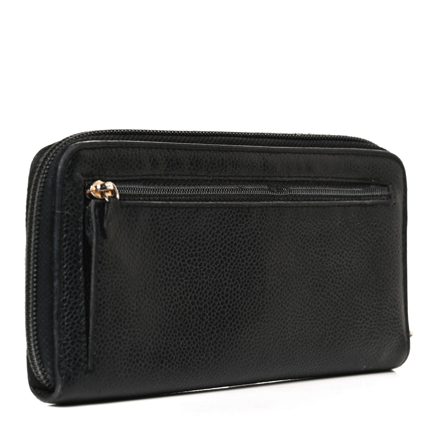 Chanel Caviar Large Timeless CC Zip Around Wallet Black 3 of 16