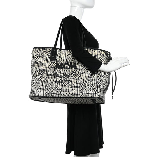 Visetos Large Liz Reversible Shopper Tote Black