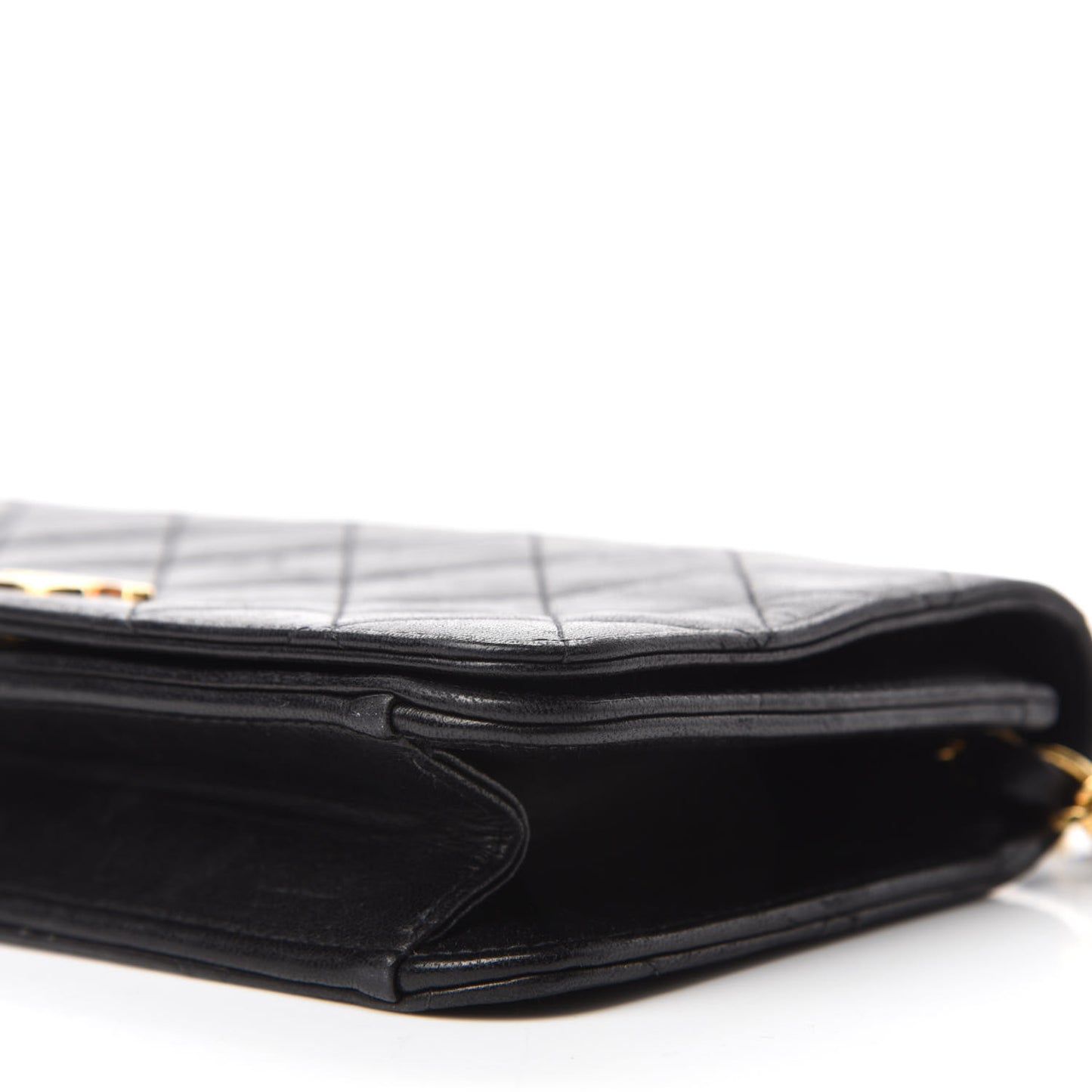 Lambskin Quilted Mini Flap Black