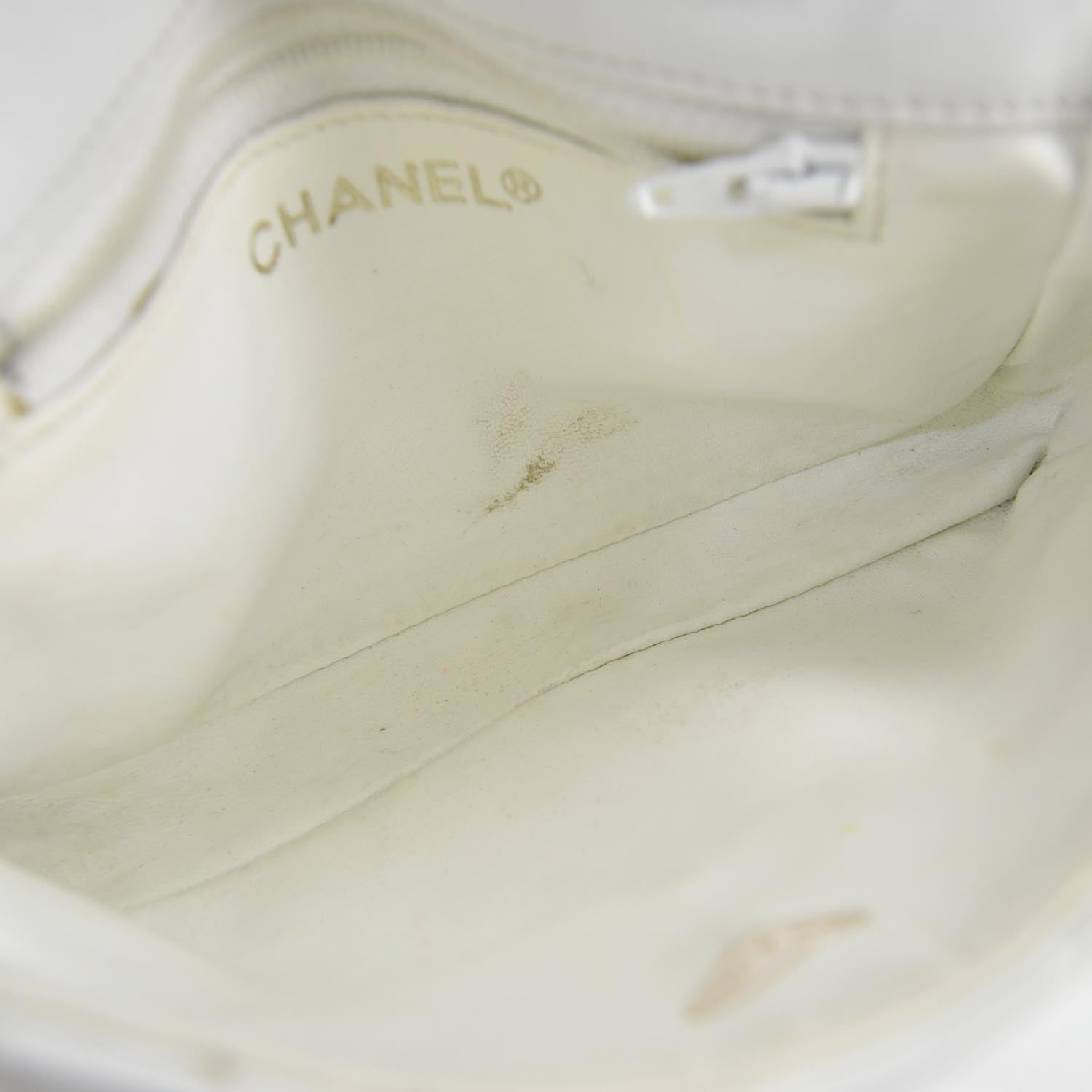 Chanel Lambskin Flap Waist Belt Bag White 75 30 5 of 11