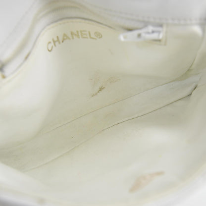Chanel Lambskin Flap Waist Belt Bag White 75 30 5 of 11
