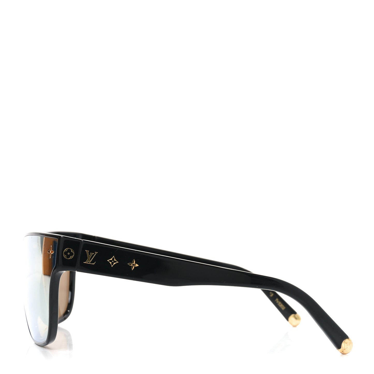 Nylon LV Shadow Square Sunglasses Z1843U Black