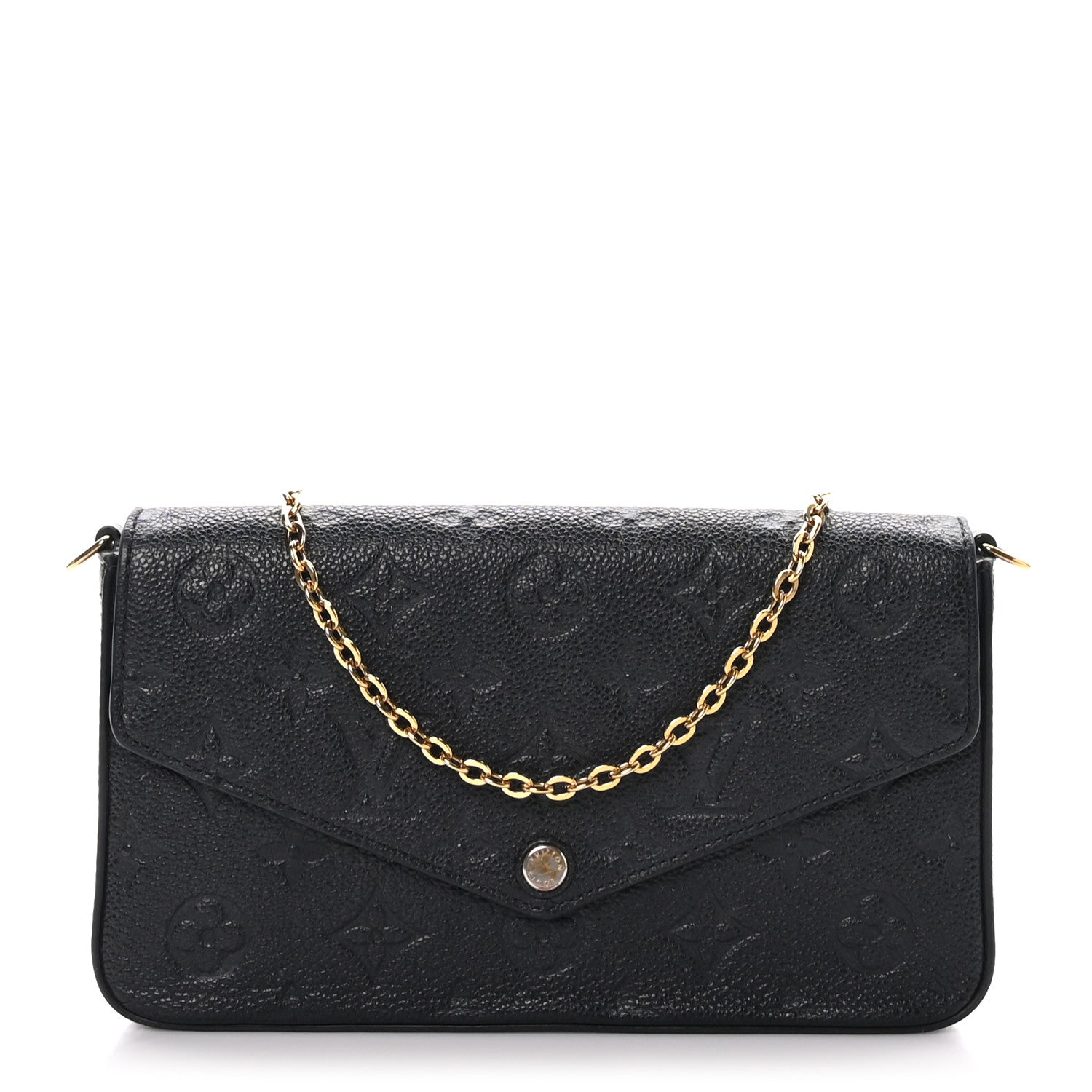 Louis Vuitton Empreinte Pochette Felicie Chain Wallet Black 1 of 10