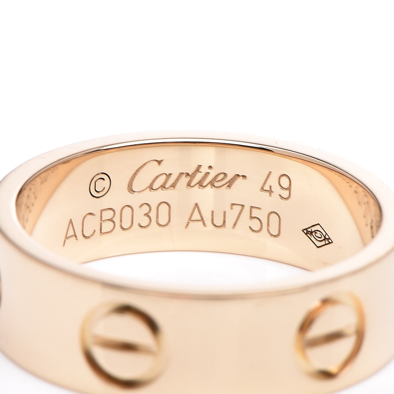 Cartier 18K Yellow Gold 5.5mm LOVE Ring 49 4.75 4 of 5