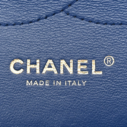Chanel Caviar Quilted Jumbo Double Flap Navy Blue 6 of 10