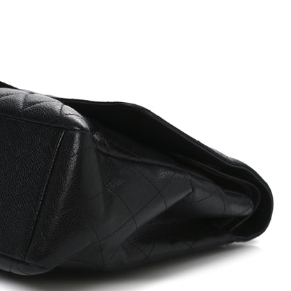 Chanel Caviar Quilted Maxi Double Flap Black 10 of 11
