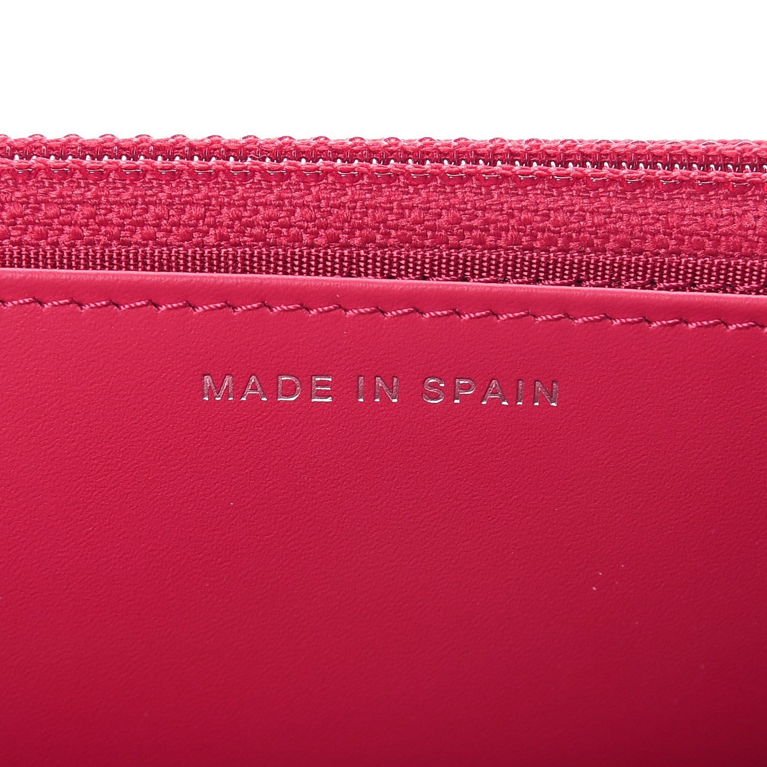 Chanel Caviar Timeless CC Wallet On Chain WOC Dark Pink 7 of 9