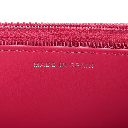 Chanel Caviar Timeless CC Wallet On Chain WOC Dark Pink 7 of 9