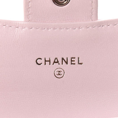 Chanel Lambskin Quilted Card Holder Light Pink 6 of 13