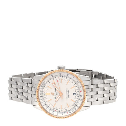 Breitling Stainless Steel 18K Rose Gold 38mm Navitimer Automatic Watch U17325 2 of 5