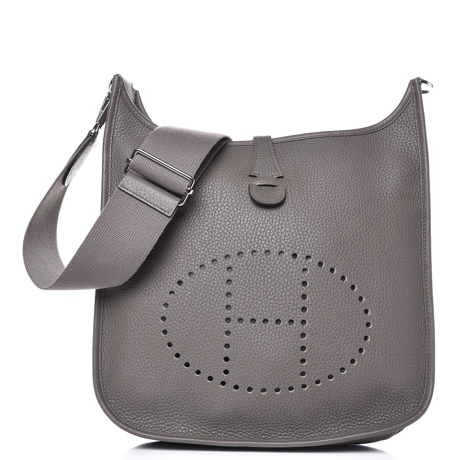 Hermes Taurillon Clemence Evelyne III PM Etain 1 of 8