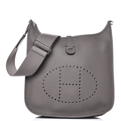 Hermes Taurillon Clemence Evelyne III PM Etain 1 of 8