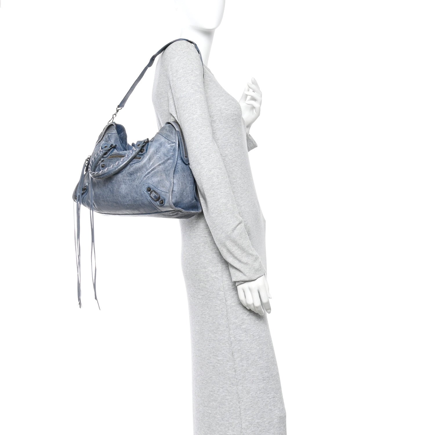 Balenciaga Agneau Classic Hardware City Bleu Glacier 2 of 13