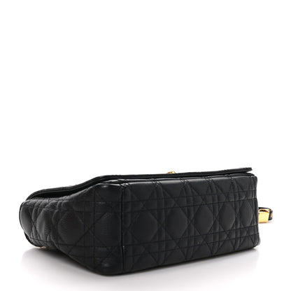 Christian Dior Calfskin Cannage Medium Caro Bag Black 4 of 11
