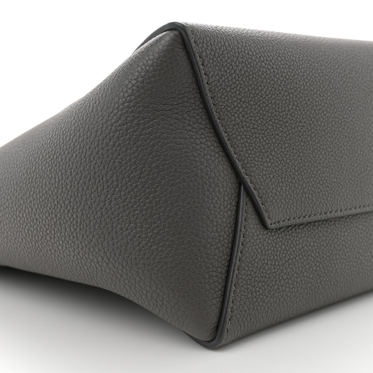 Soft Grained Calfskin Small Sangle Bucket Bag Kohl