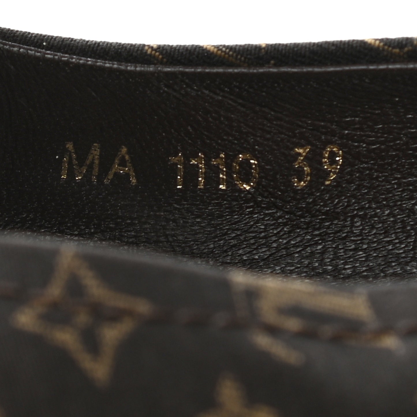 Monogram Debbie Ballerina Flats 39 Fusain
