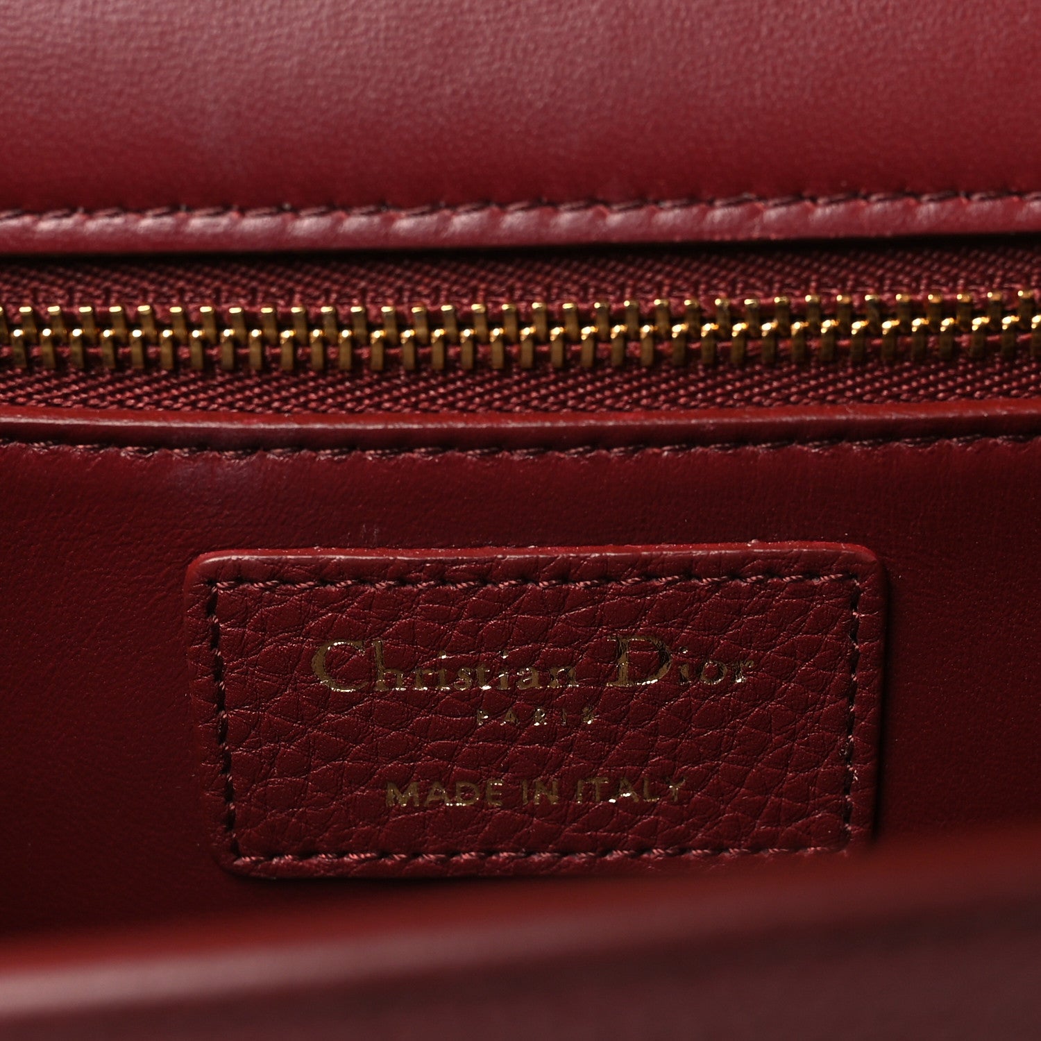 Christian Dior Grained Calfskin 30 Montaigne Flap Bag Red Brick 5 of 8