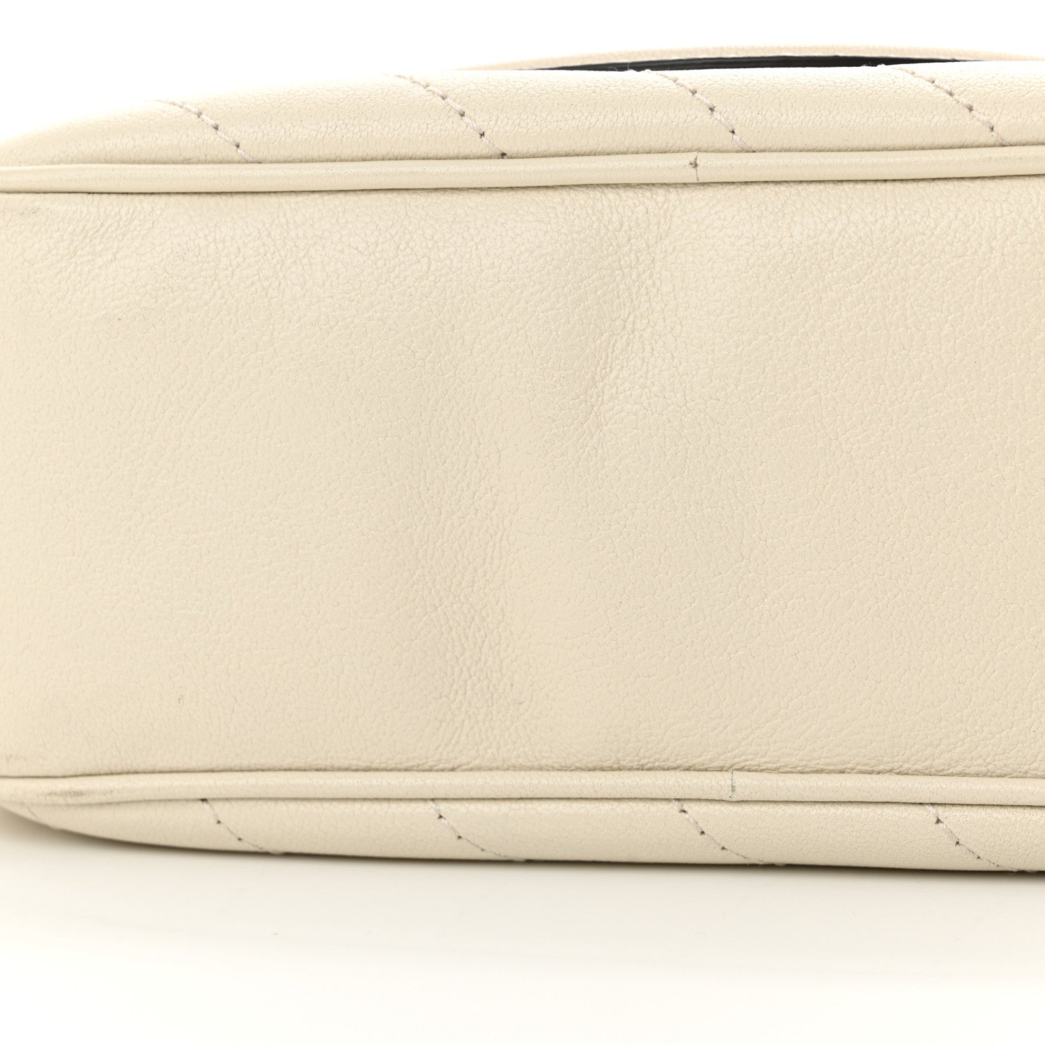 Gucci Sakai Be Green Calfskin Diagonal Stitched Small Blondie Shoulder Bag Mystic White 11 of 12