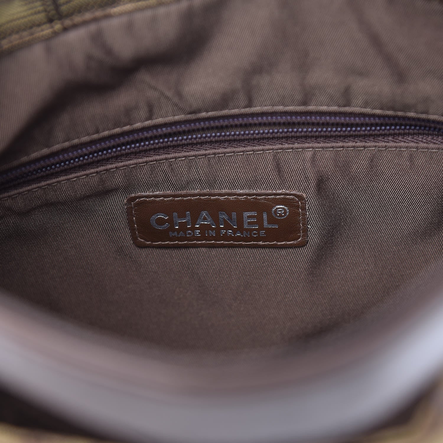 Chanel Nylon Travel Pouch Brown 6 of 18