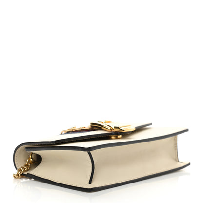 Gucci Calfskin Super Mini Sylvie Chain Shoulder Bag White 4 of 12
