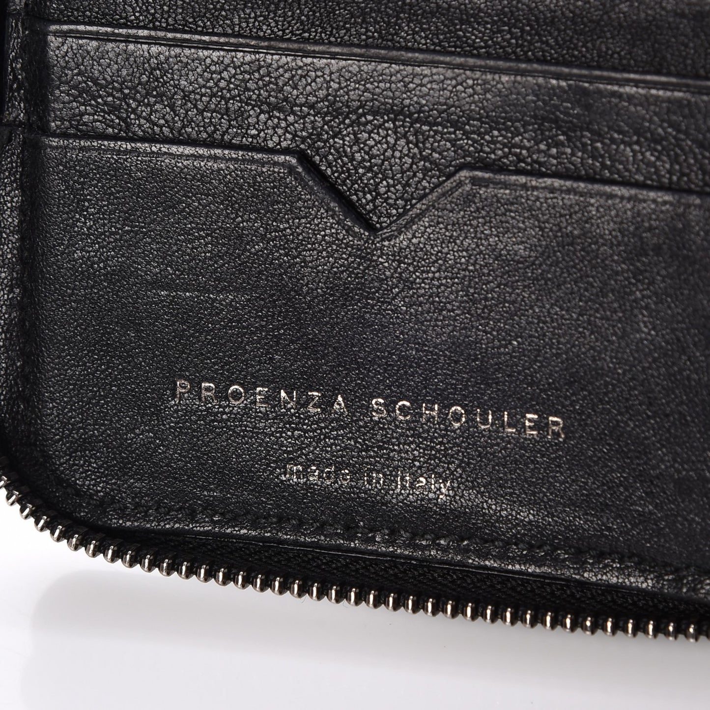 Lambskin Small PS1 Zip Wallet Black