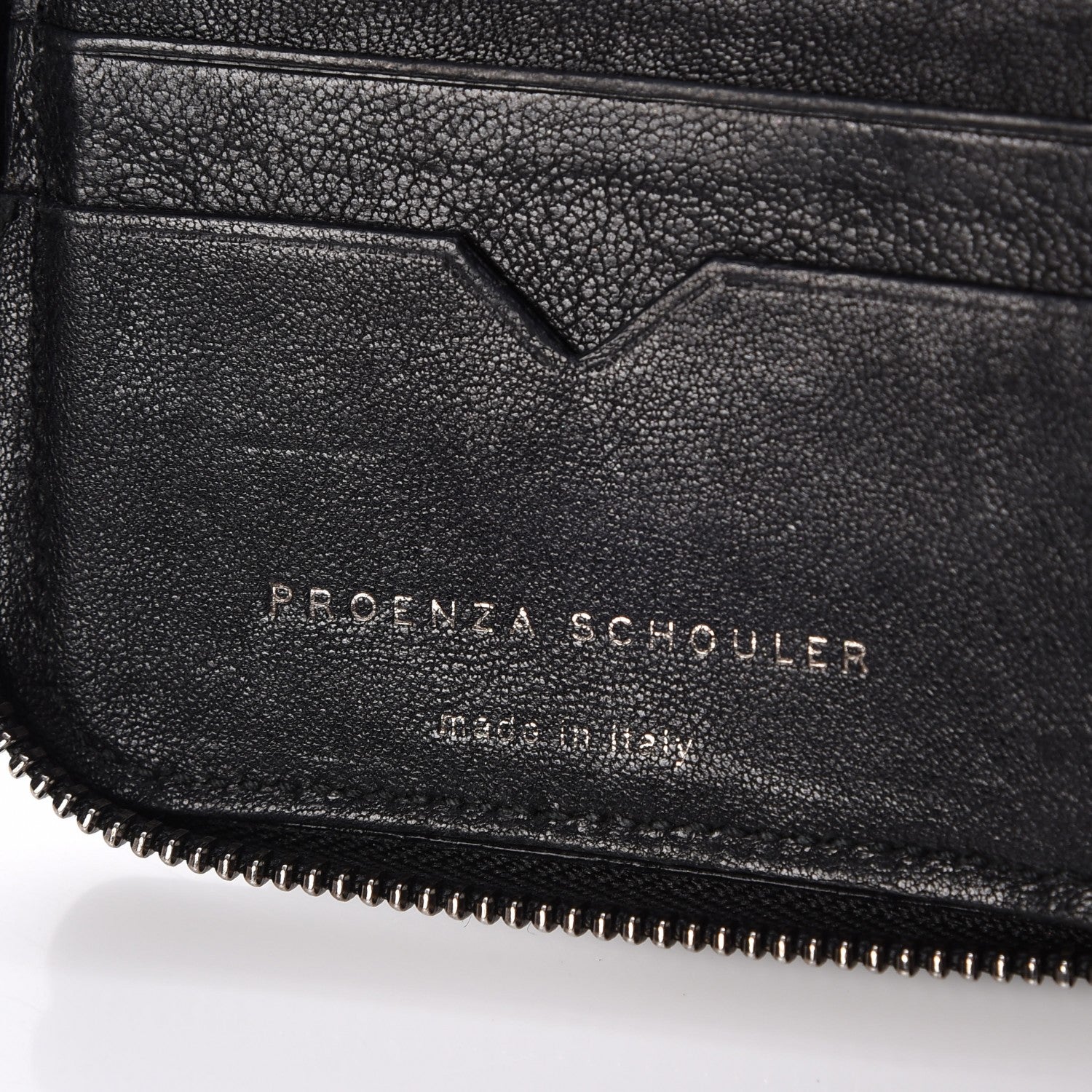 Proenza Schouler Lambskin Small PS1 Zip Wallet Black 6 of 7