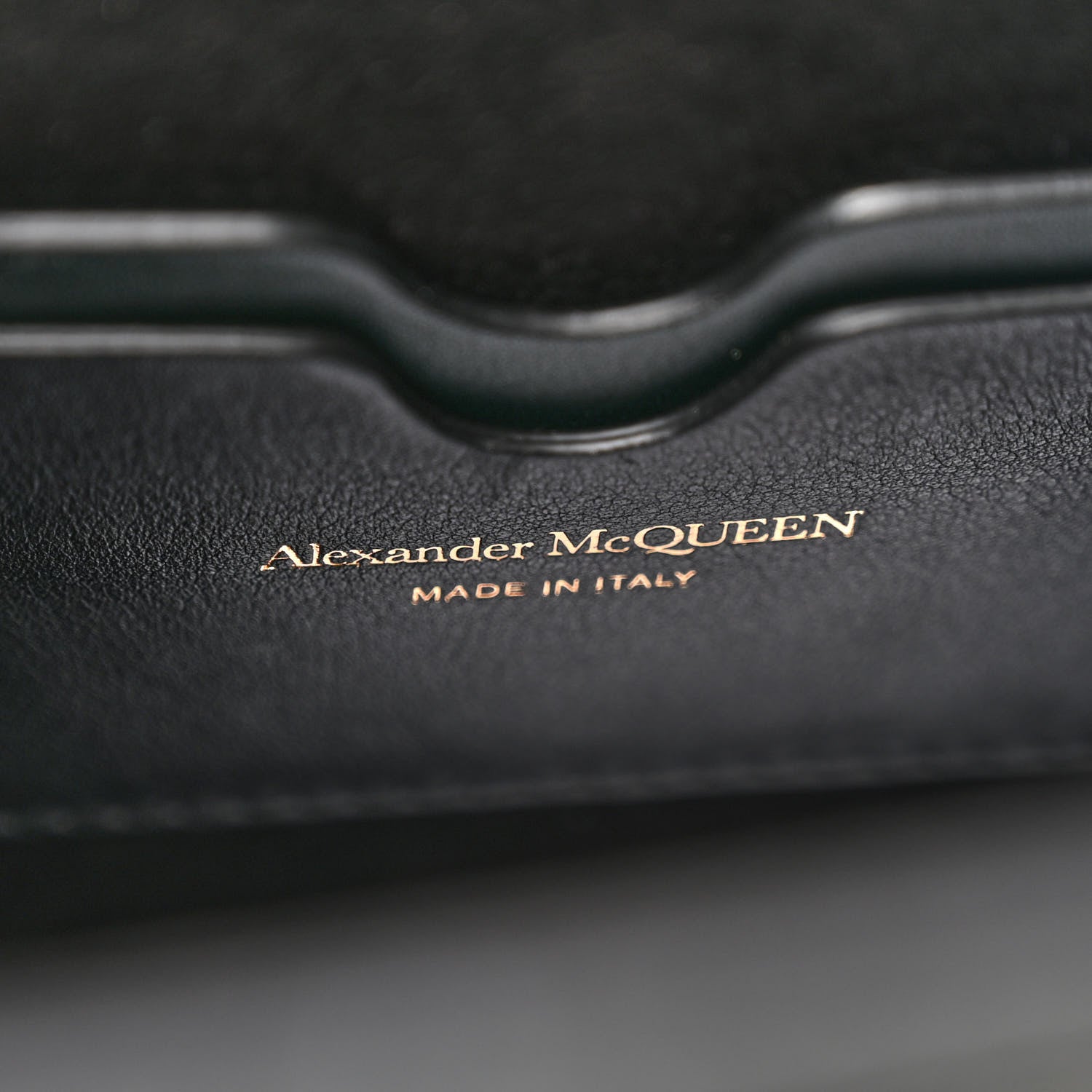 Alexander McQueen Crocodile Embossed Calfskin The Short Story Shoulder Bag Black 6 of 11