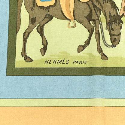 Hermes Cotton D'Apres Van Der Meulen Scarf 70 3 of 5